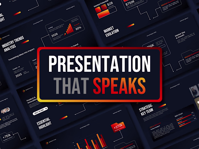 Business Presentation and Investor Pitch Deck with Animation.