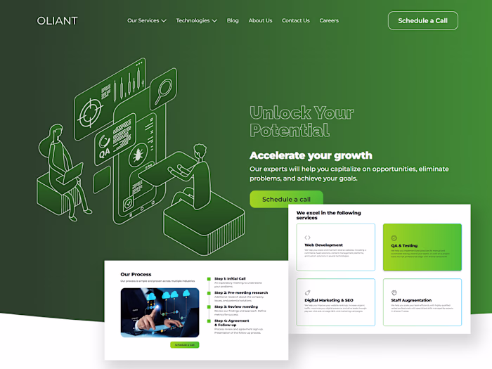 Oliant.io - Webflow development