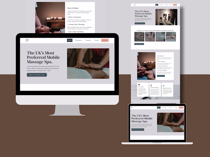 Mobile Spa Relax Web Development