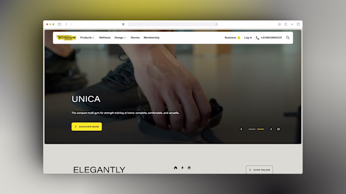 Technogym E-commerce Platform Development