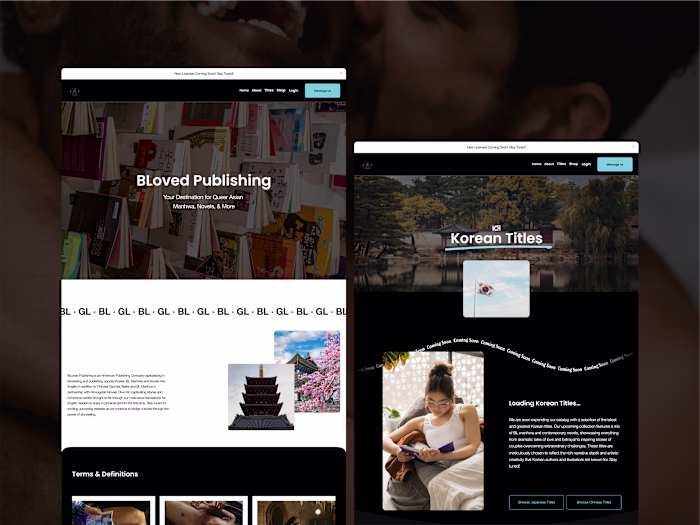 BLoved Publishing · Squarespace Website Revamp