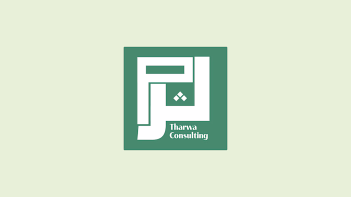 Kufic Style Logo Design For Tharwa Consulting