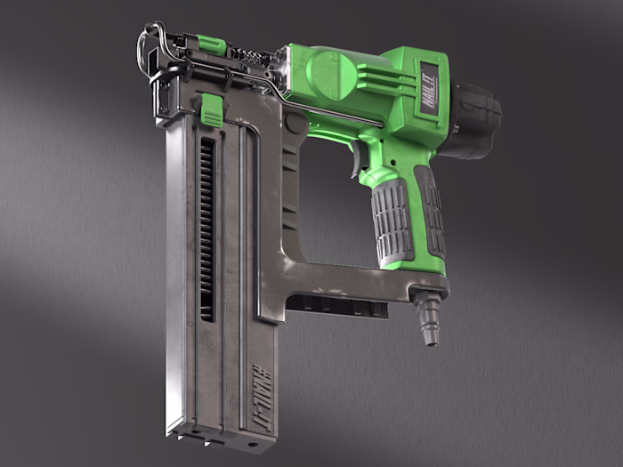 High-Detail Nail Gun Design Study