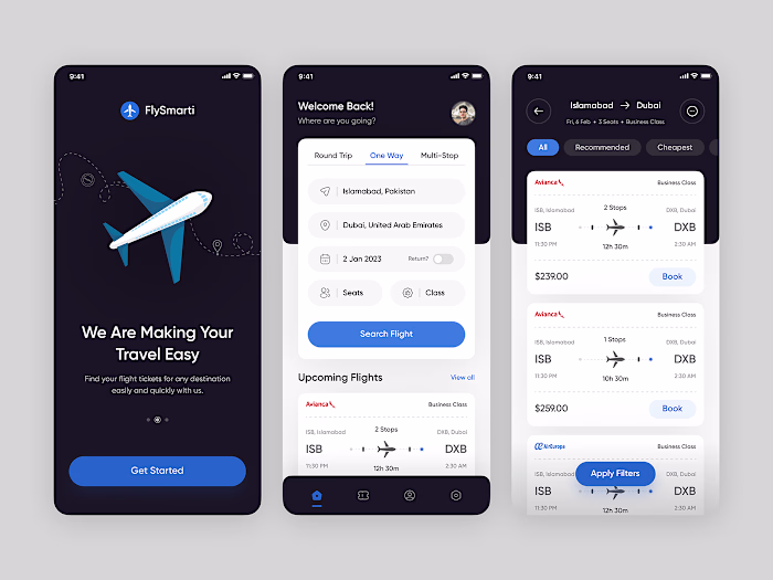 Flight Booking App Design
