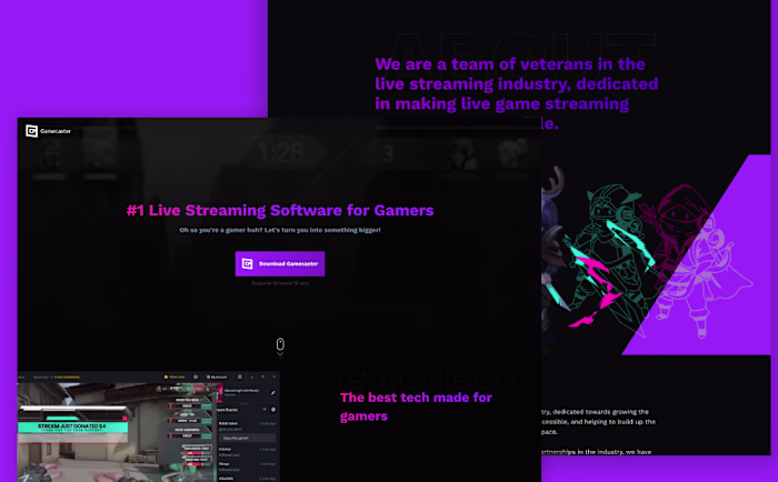 Gamecaster Web - Case Study
