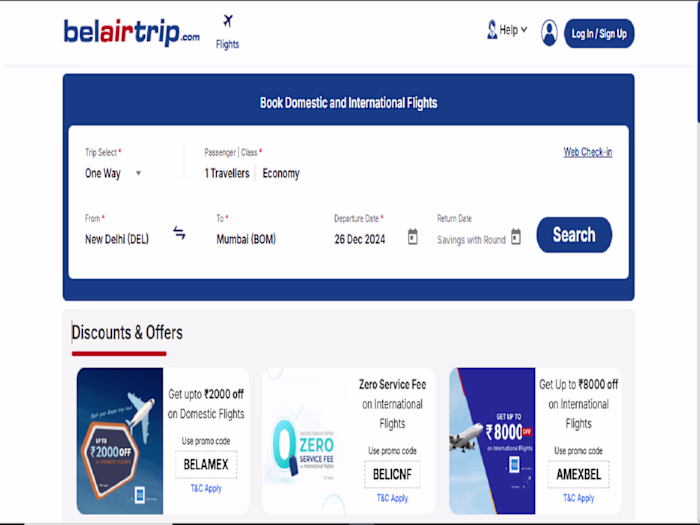 Belair Trip (Online Ticket Booking)