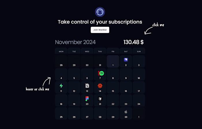 Subscription Tracker MVP