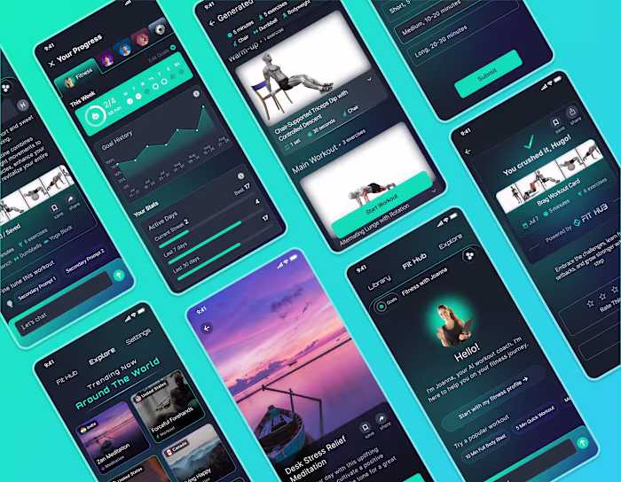 Mobile App for AI-based Fitness Application