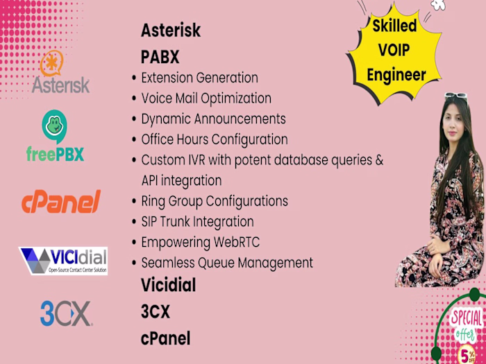 I will install asterisk voip fix linux server vicidial fusionpbx
