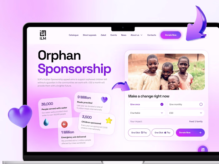 ILM Charity Website Redesign