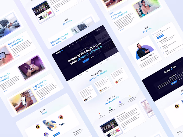 Agency Landing Page Design - MindWeb