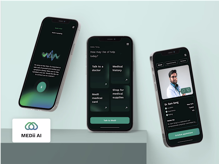 Meddi AI - Healthcare | UI/UX | Interaction | Figma | Mobile App