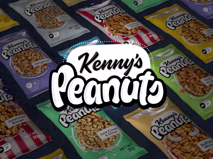 Branding and packaging design for Kenny's Peanuts
