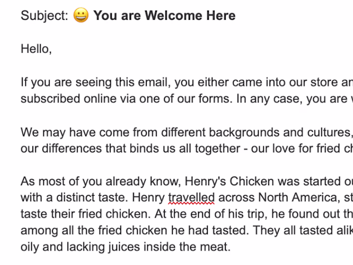 Welcome Email for a Client