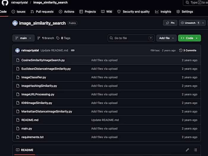 Image Similarity Search System Development