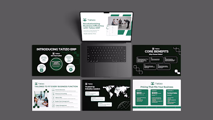 Tatizo ERP Software - Pitch Deck Design