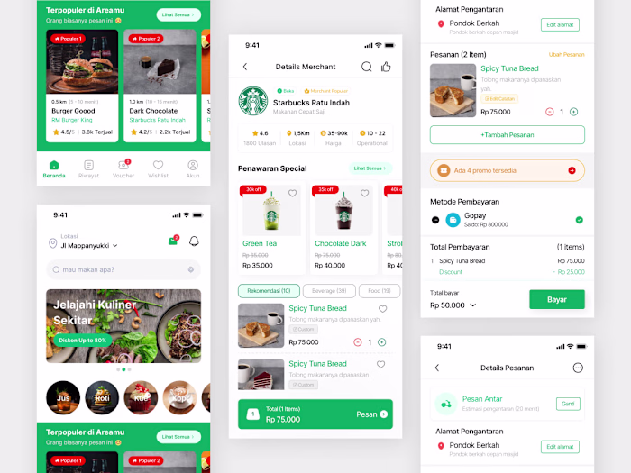 UI/UX Design Mobile (Foody Apps)