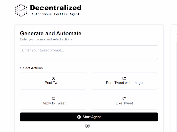 Decentralized Autonomous Twitter Agent