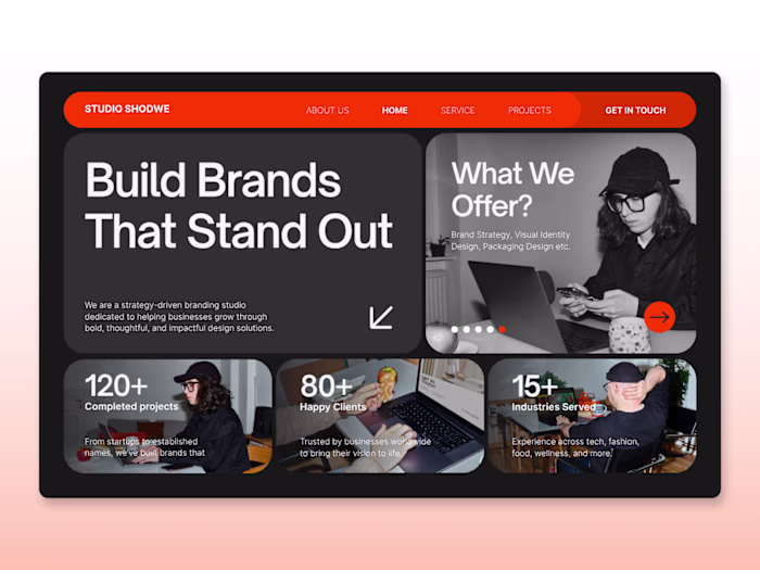 Studio Shodwe Landing Page Design