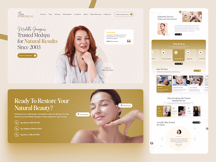 Spa Medical Homepage Redesign
