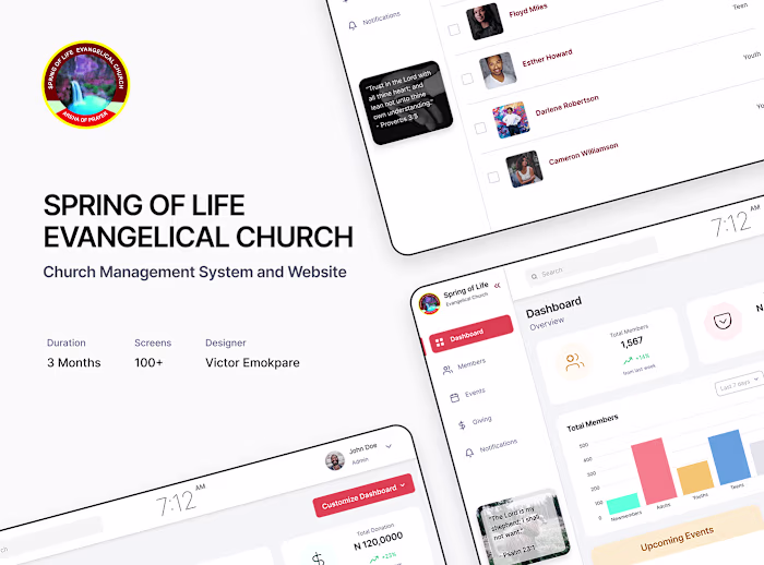 Spring of Life Church Management System and Website