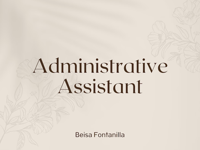 Executive/ Admin Assistant