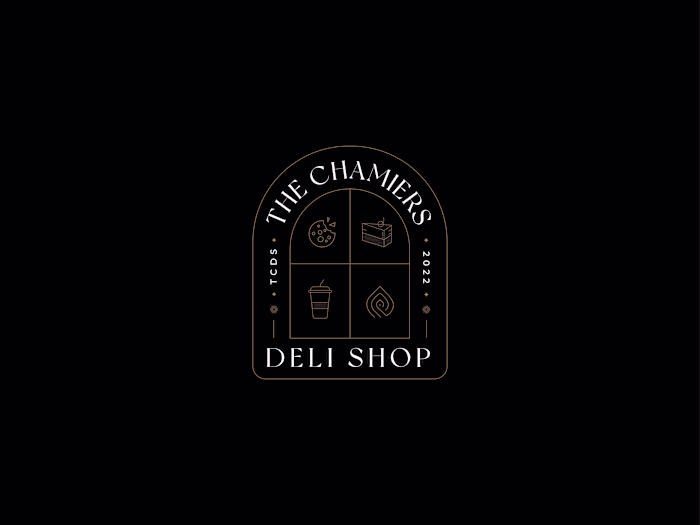 The Chamiers Deli Shop - Modern & Ritzy identity