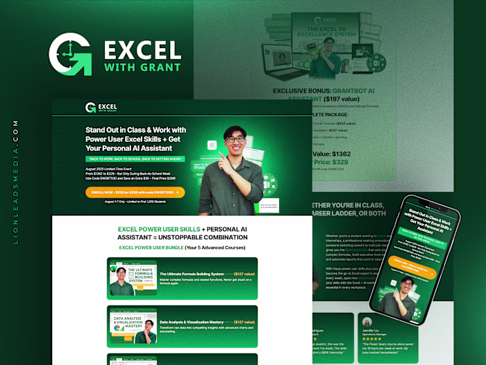 Grant Huang Excel Excellence System - Summer Promo Funnel