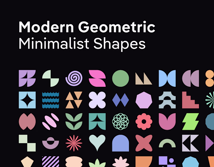 Modern Geometric Minimalist Shapes