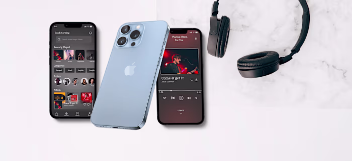 Android and iOS Music Streaming App Redesign