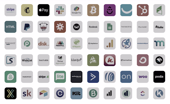 40+ platforms across marketing, payments,