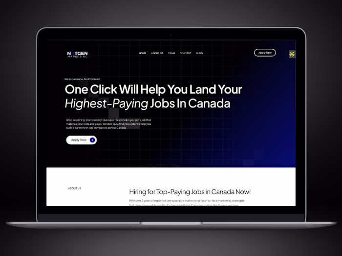 Custom Website Development for NextGen Marketing