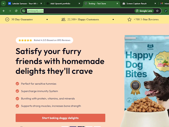  Shopify Store Build & Design for Sleepify Wellness Brand