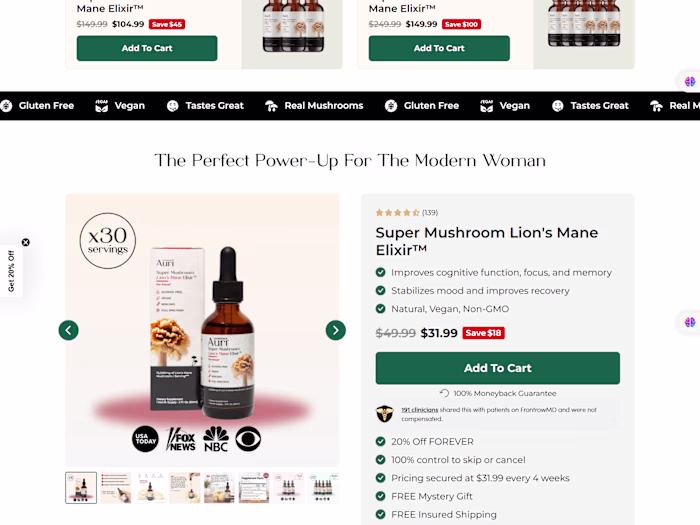 Auri Landing Page Develop In Replo 