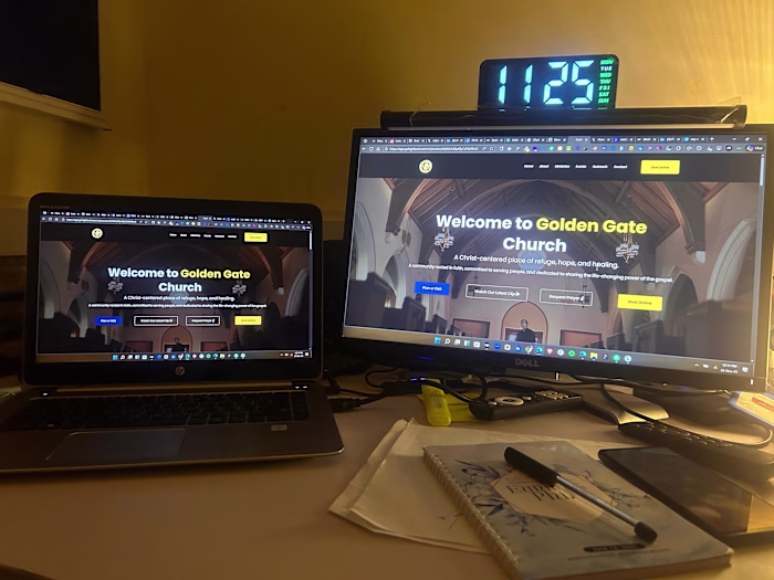 Just launched a FULL church website on GoHighLevel ,and hone...