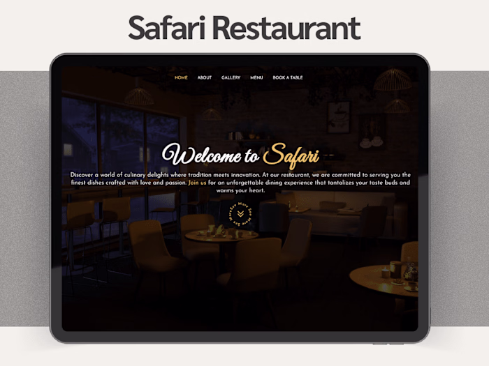 Safari Restaurant Site  