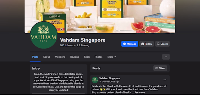 Social Media Promotion of Organic Teas
