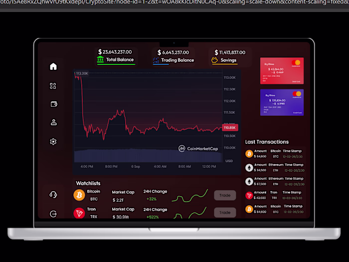 Full working prototype of a web3 cryptocurrency webapp