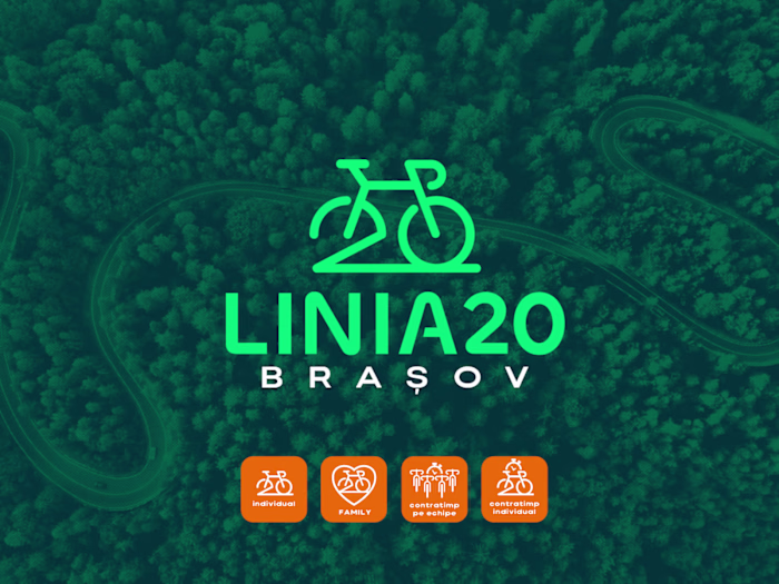 Logo and brand identity for "Linia 20 Brasov"
