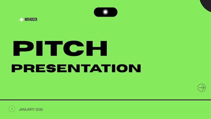 Designed a clean, minimal pitch