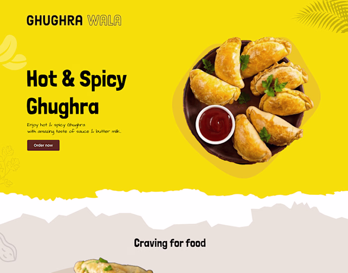 Snacks Landing Page