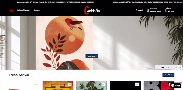 E-commerce Growth for Artworks Brand - Canbhas