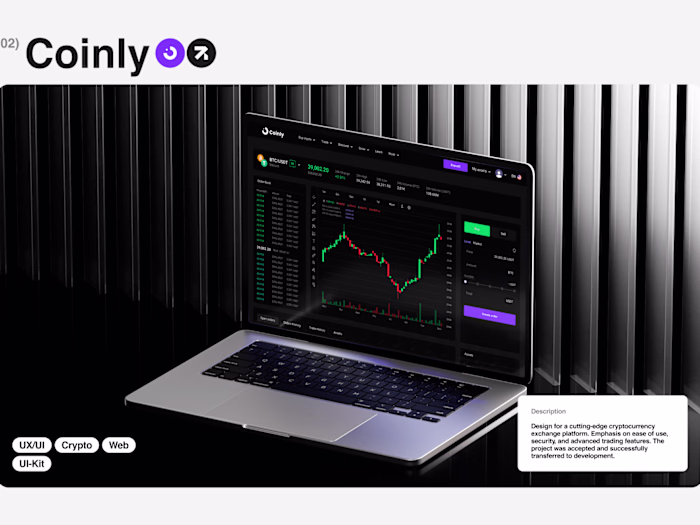 Coinly - Crypto website Design