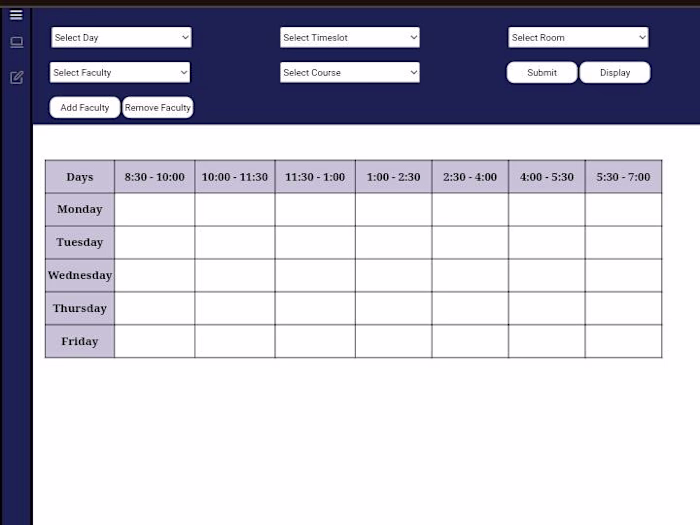 Timetable management system