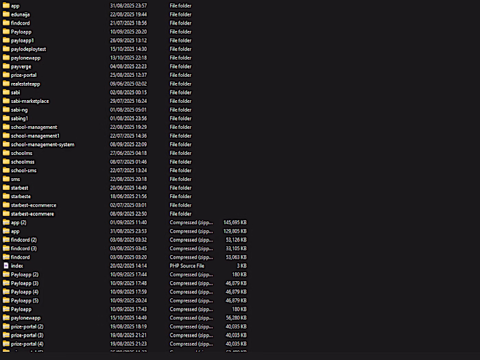 Spot my project development folder😂