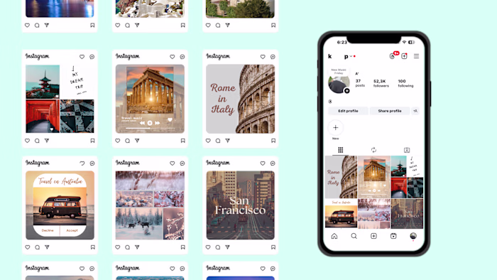 Concept project for a travel brand 