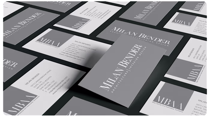 Milan Bender & Associates // Visual Design and Logo