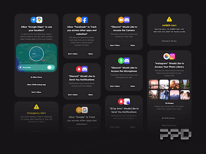 iOS Alert popups Redesign