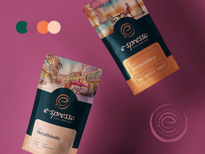 e-spresso Brand, Product & Web Design