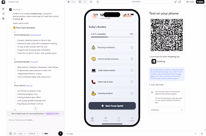 I’m working on a habit-tracker app for designers, devs, and ...